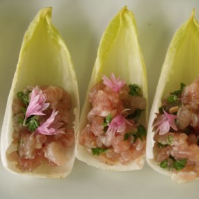 Red Tuna Barquerolle  (Chicon and tuna tartar) - Evenement corporatif